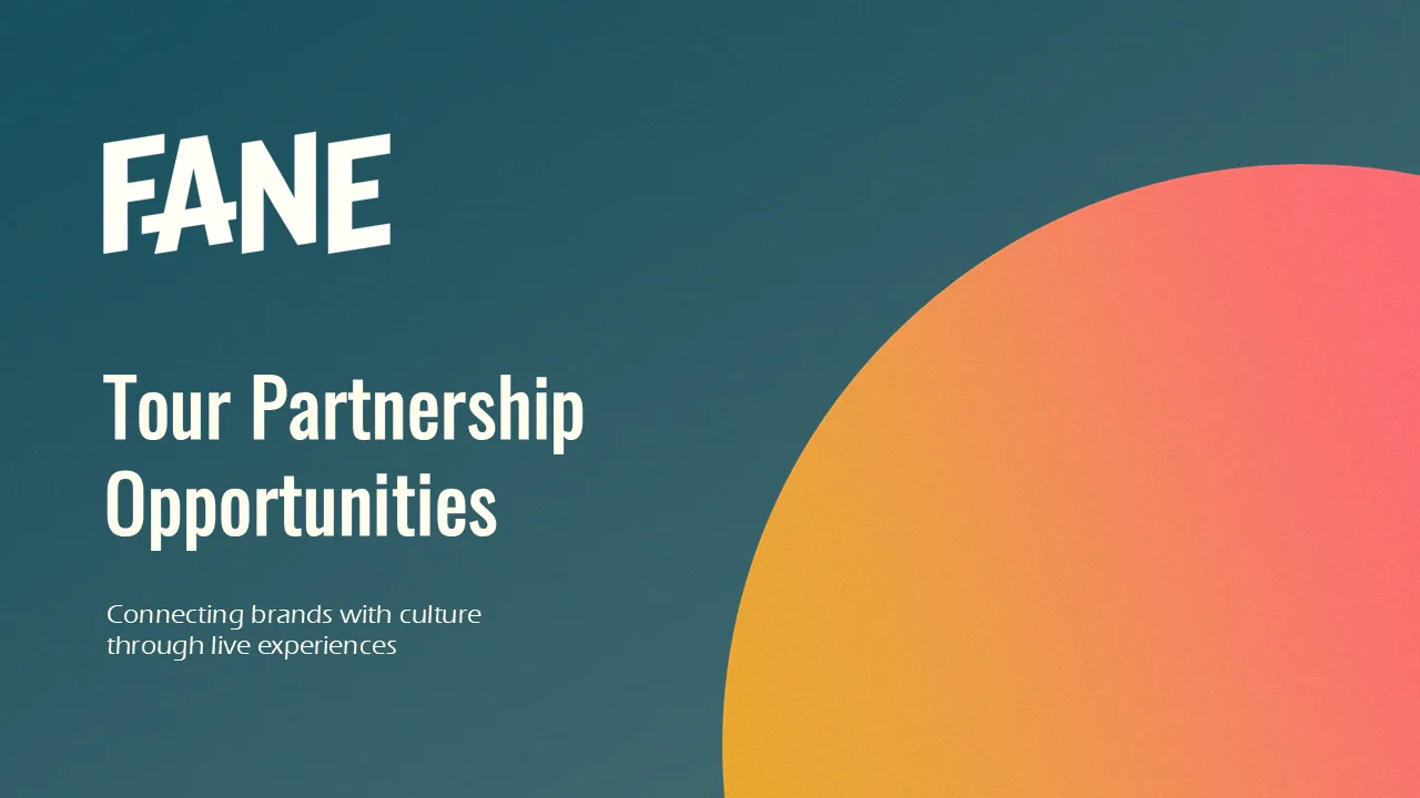 Fane deck cover: Tour Partnership Opportunities