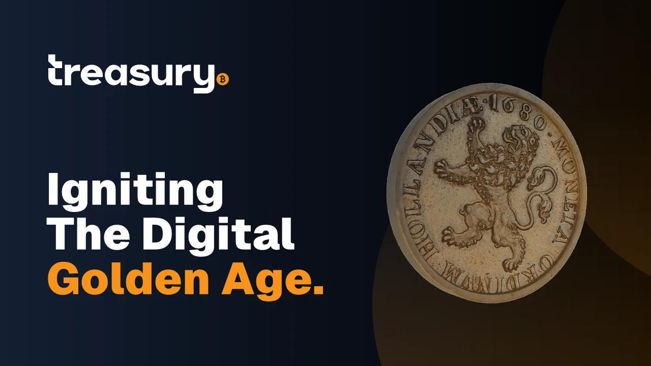Treasury keynote opening slide: Igniting the Digital Golden Age