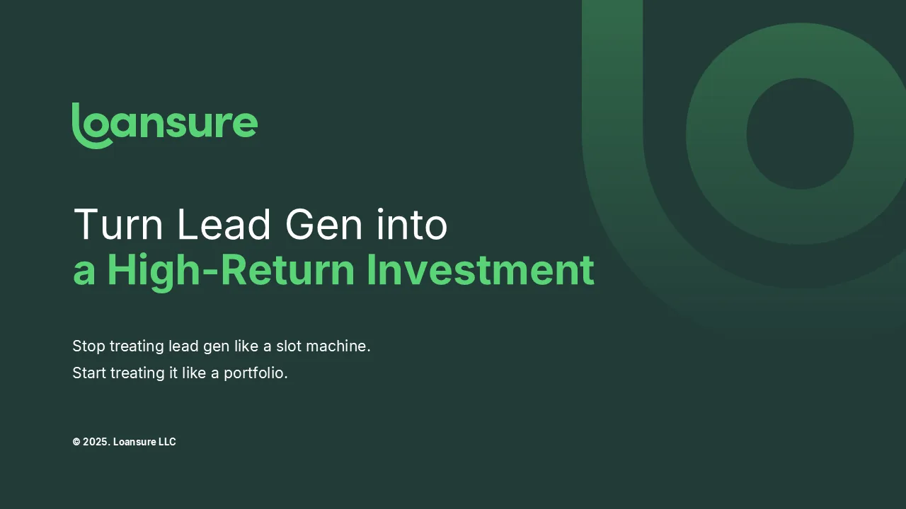 Loansure template cover variant with brand mark